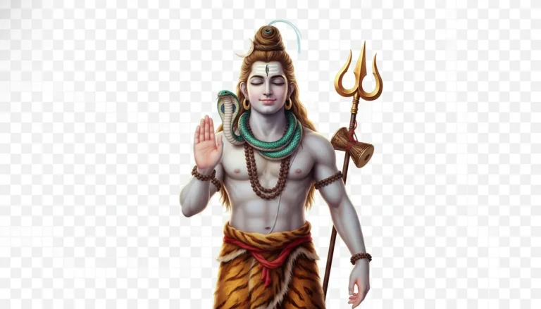 Blessing pose Har Har Mahadev photo PNG for spiritual peace