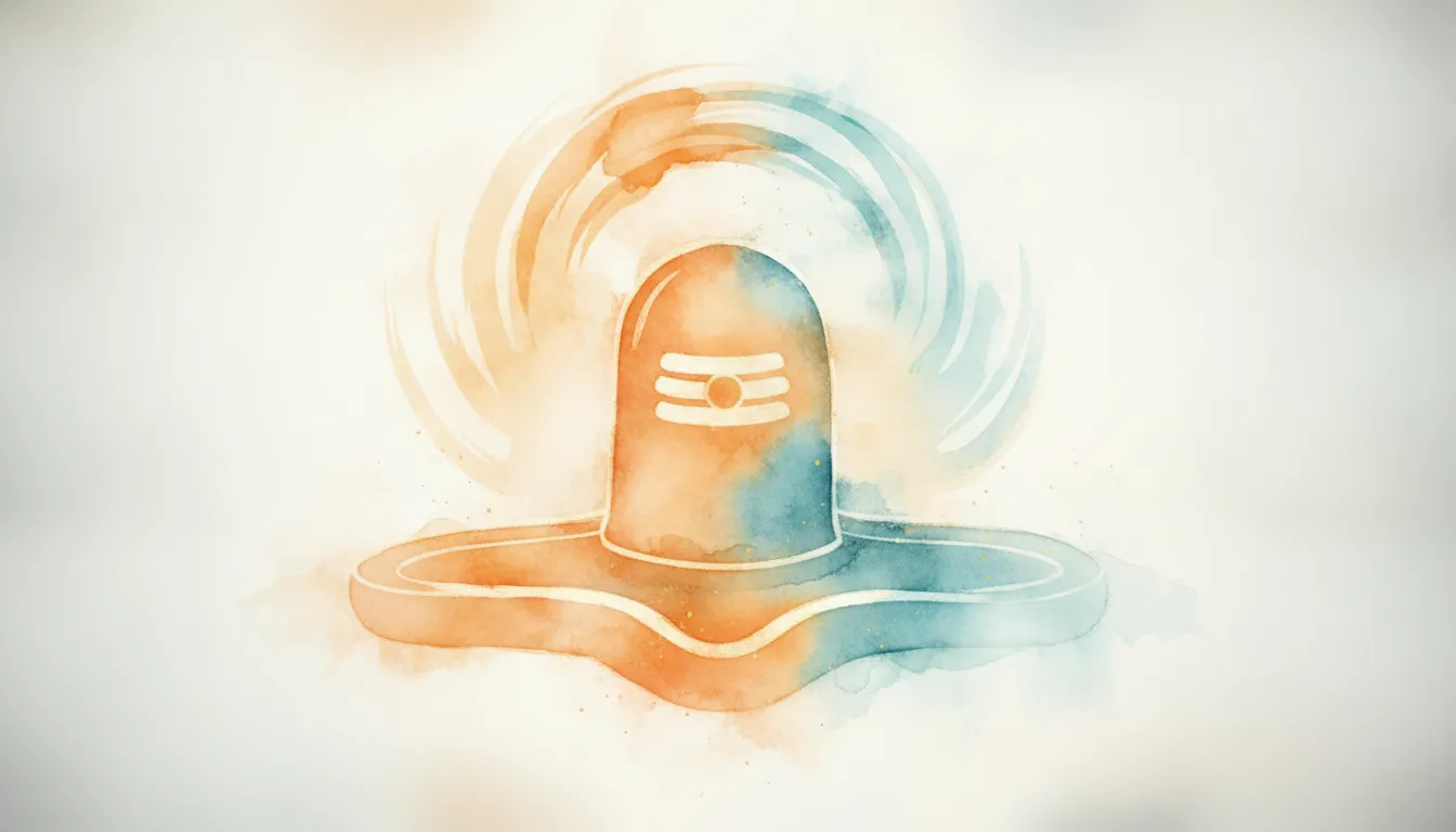 Soft colorful watercolor styled clip art images of shivling for creative blogs