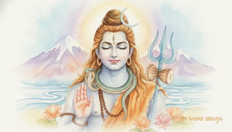 Har har mahadev photo good morning watercolor artistic shiva greeting