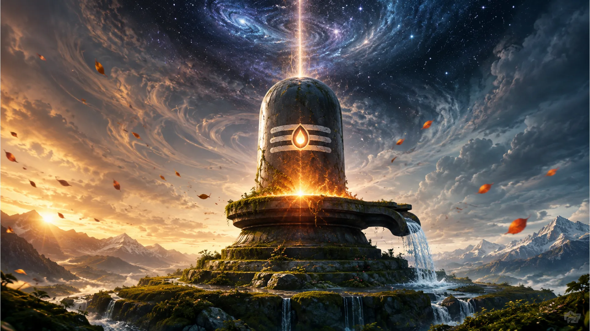 Majestic Shivling representing five elements of nature for Maha Shivratri