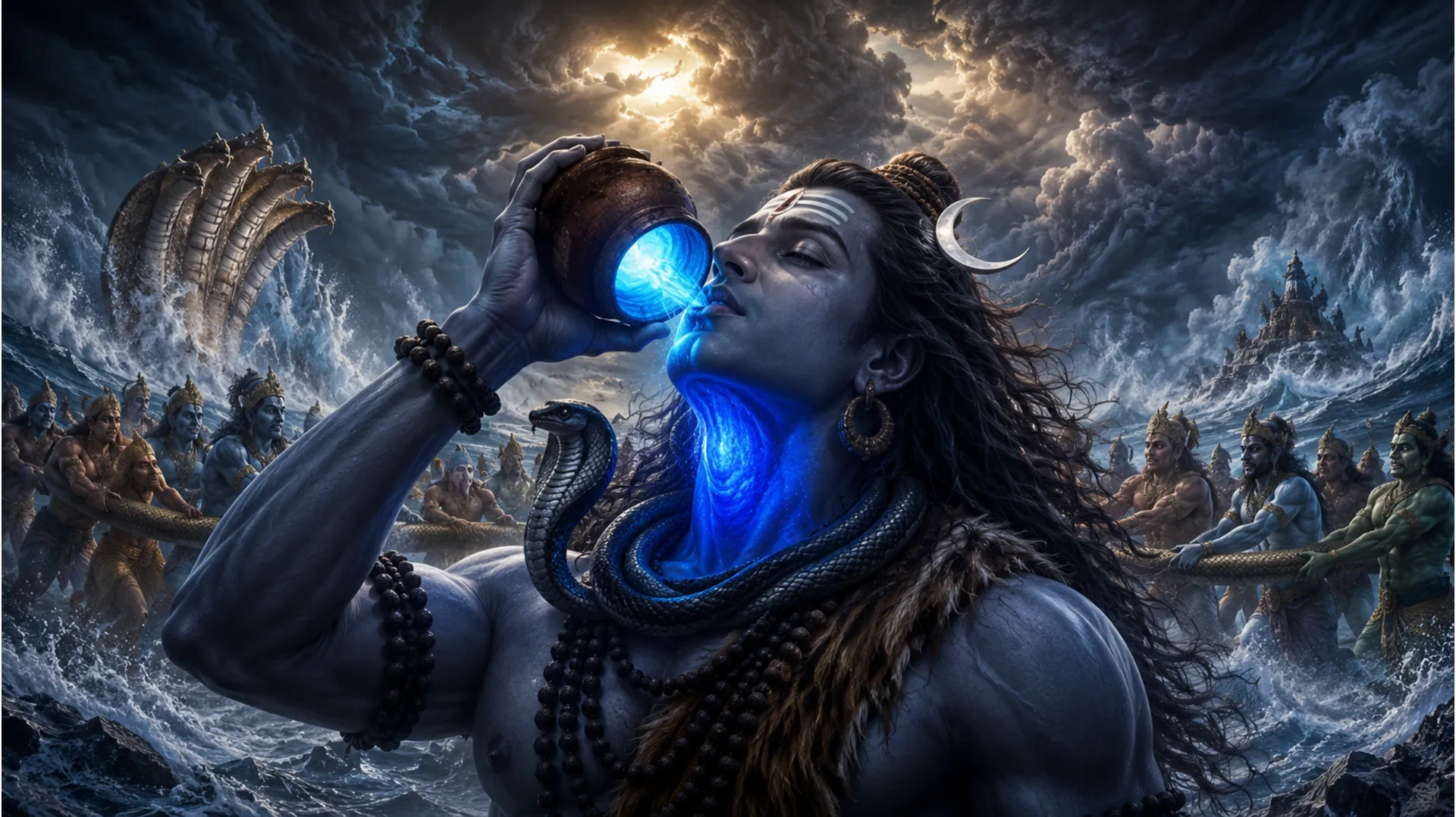 Neelkanth form of Lord Shiva for Har Har Mahadev ke photo blog.