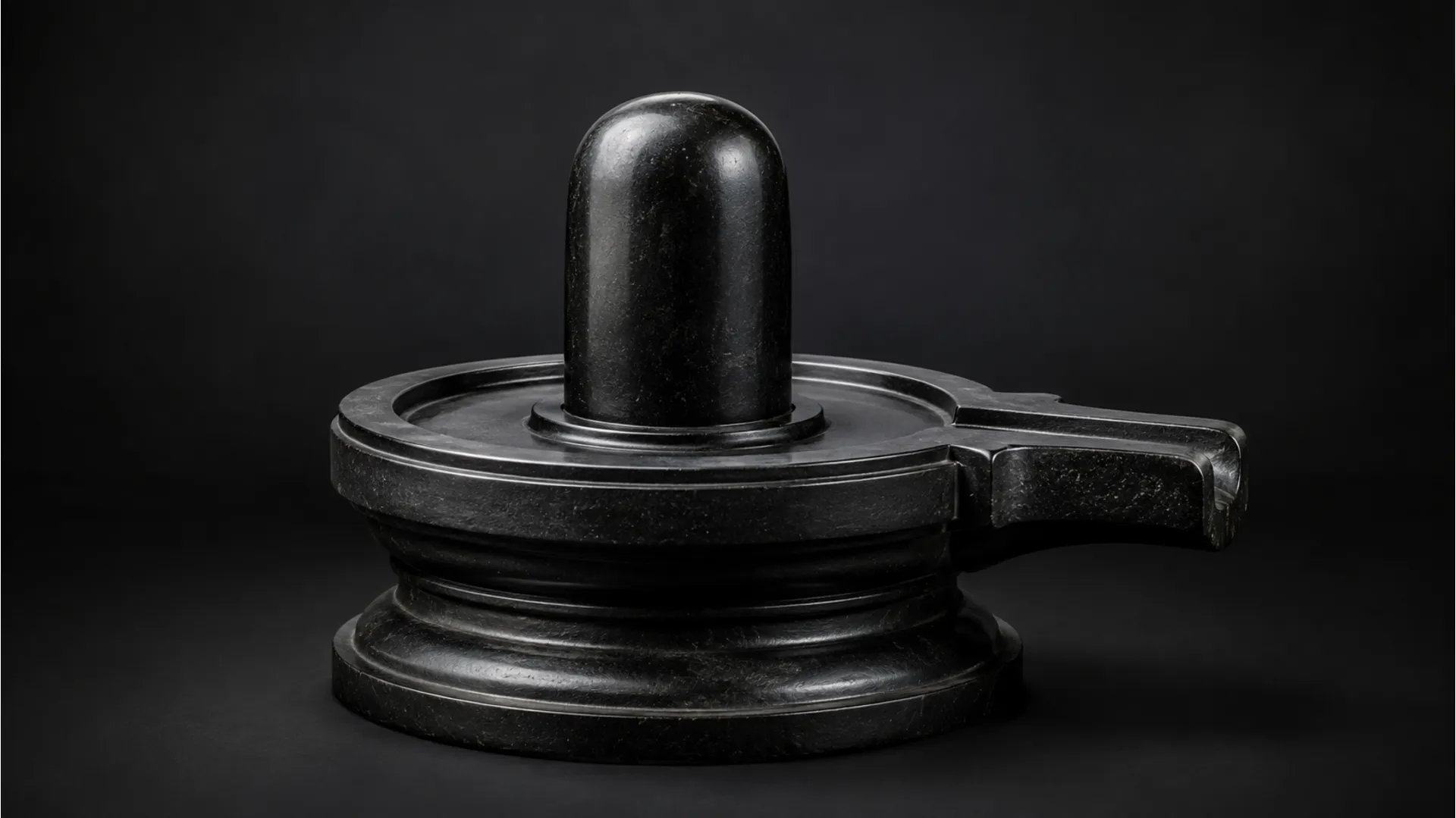 High-definition reference image of a traditional historic stone Shivling for architectural comparison.
