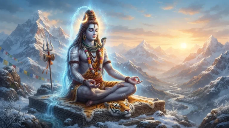 Baba Bholenath ki photo in deep meditation on Mount Kailash HD