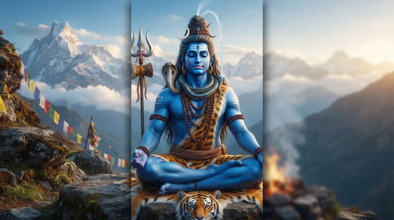 Blue Bholenath Photo HD, Neelkanth Shiva Image