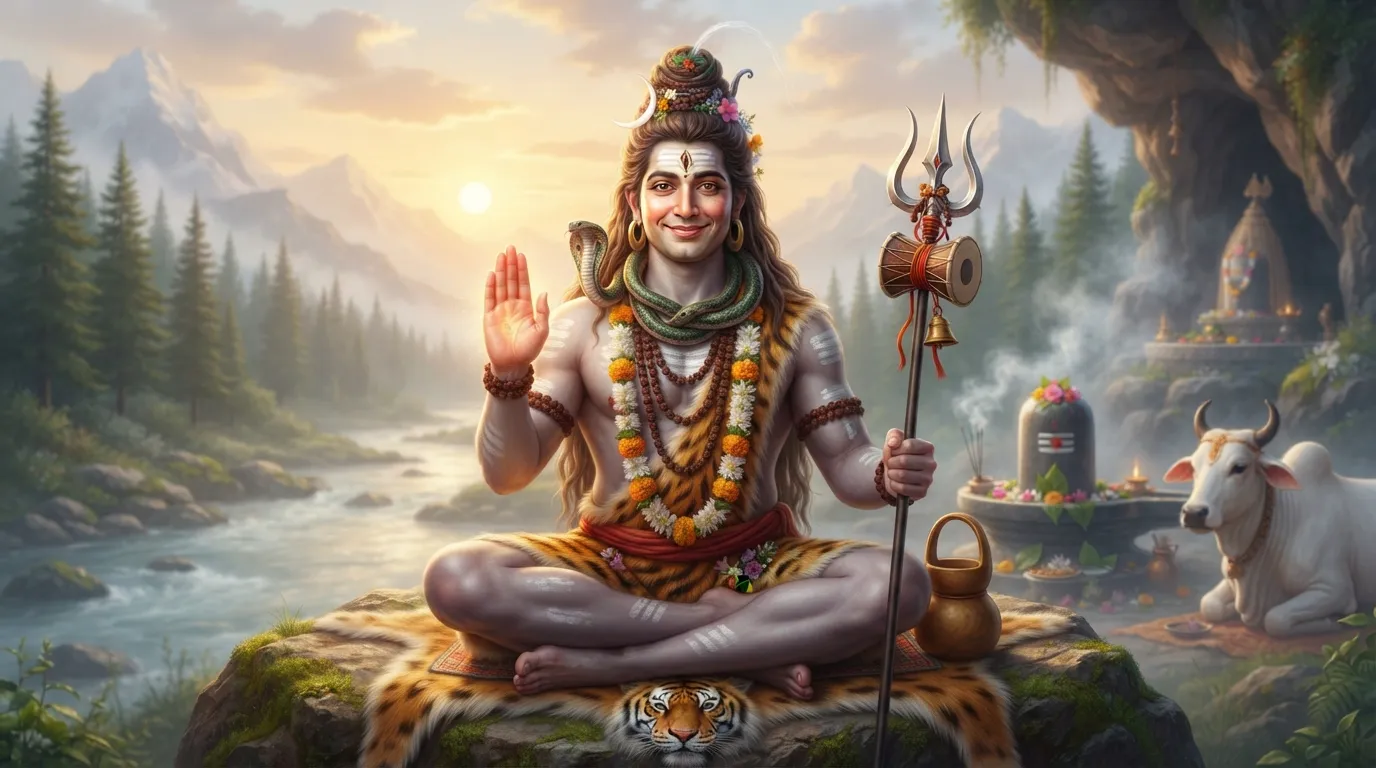 Abhaya mudra blessing posture bhagwan bholenath ki photo