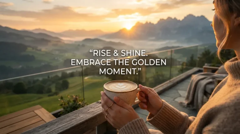 Hot cup of coffee overlooking a beautiful sunrise on a Tuesday morning.