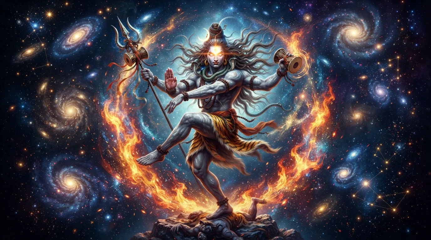 Lord Shiva performing the divine cosmic Tandava dance Jai Bholenath photo HD
