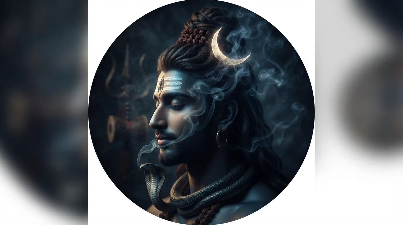 Dark cinematic Mahadev Bholenath wallpaper Shiv DP for WhatsApp