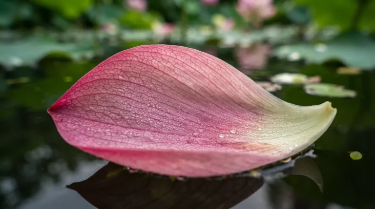 Close up detailed view of a vibrant pink lotus flower core