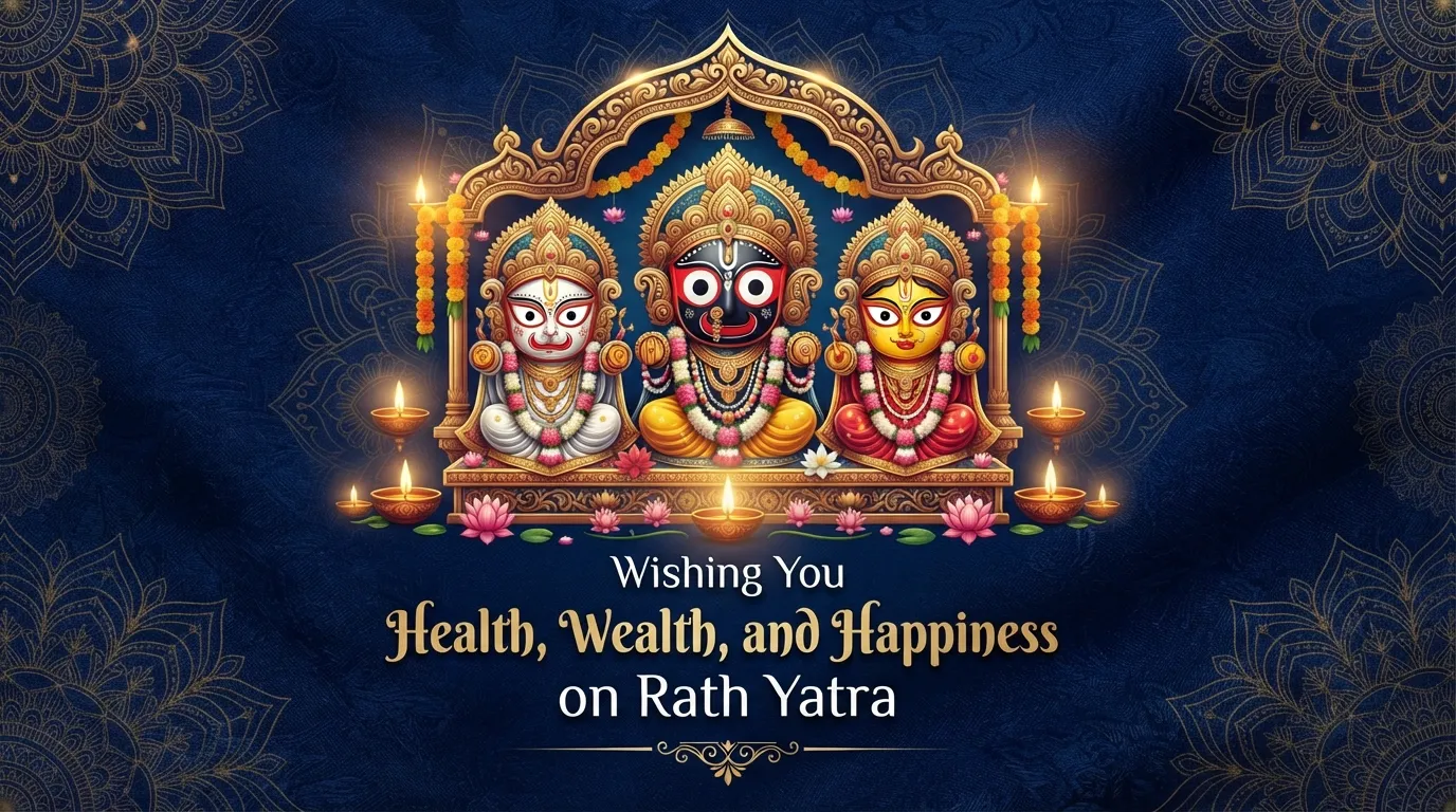 Rath Yatra wishes for good health and wealth