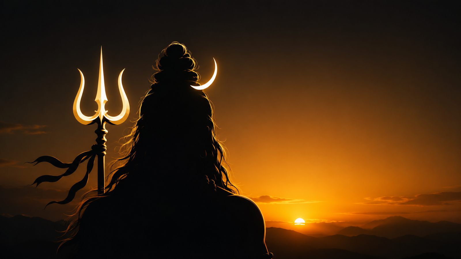 Pavitra Shivling aur Baba Bholenath ka photo background shadow