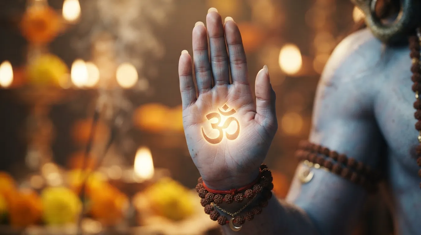 Lord Shiva blessing hand bholenath ke photos with glowing divine light