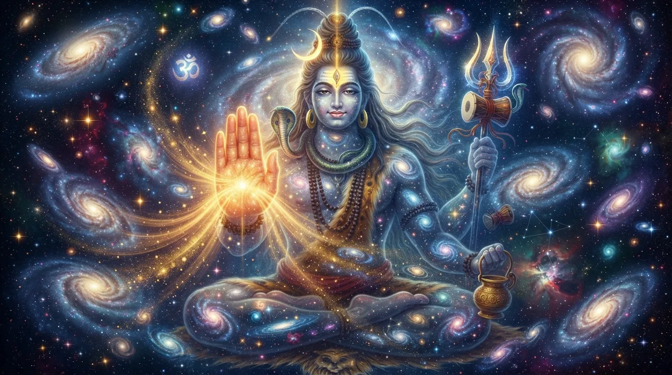 Majestic Bholenath photo hd wallpaper depicting Shiva as the ruler of the universe.