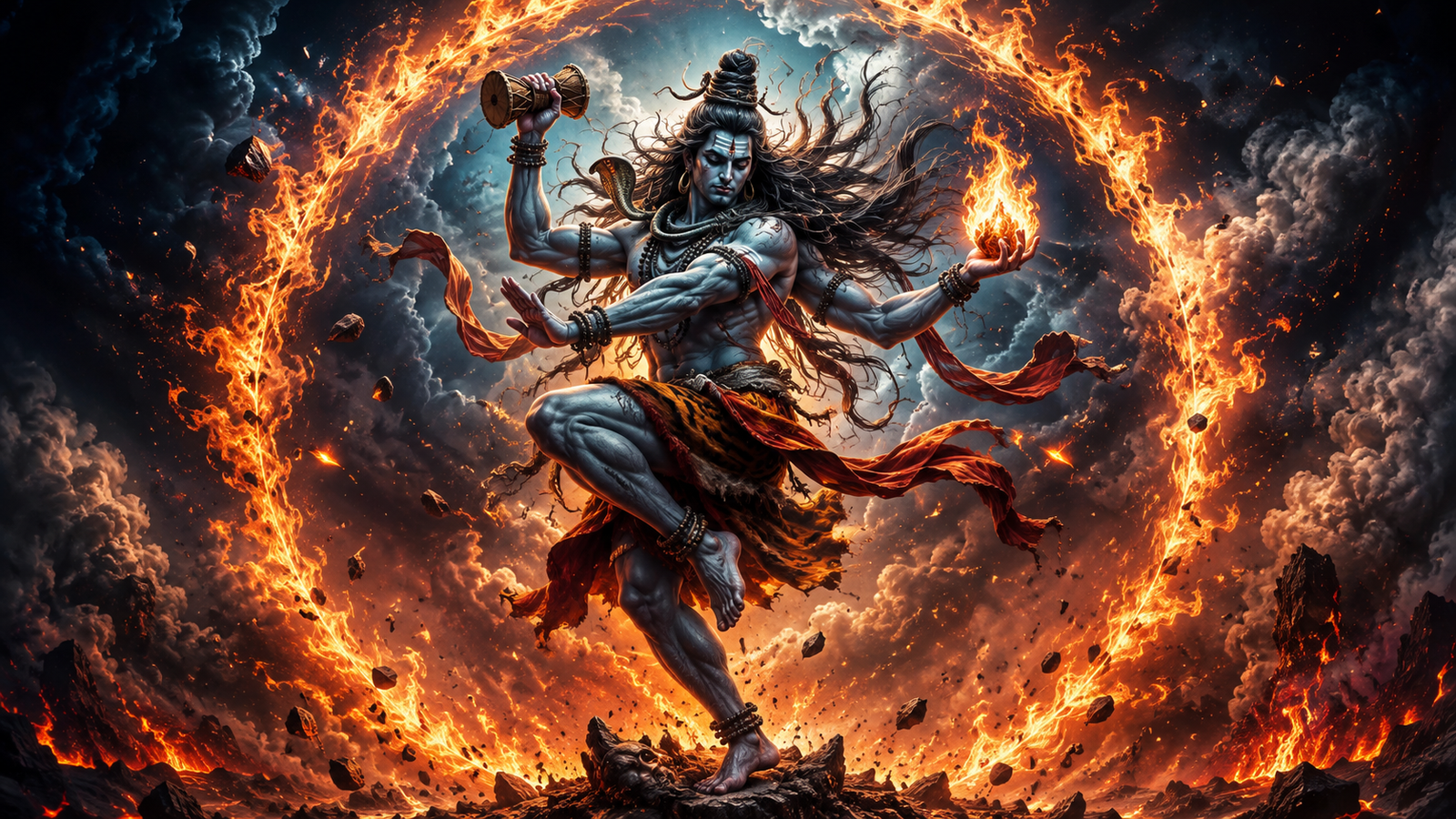 powerful photo bholenath se tera cosmic tandava dance