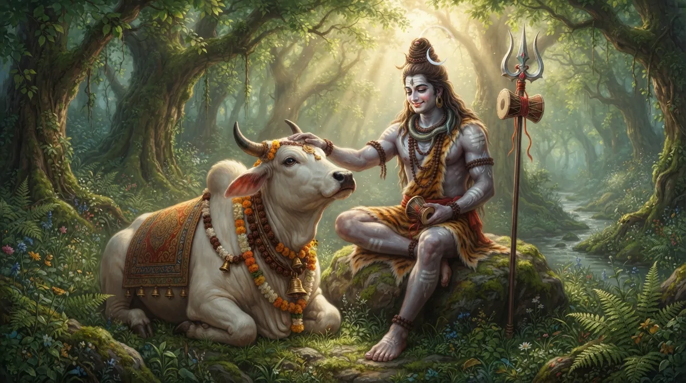 Lord Shiva with Nandi bull bholenath wallpaper photo in high definition