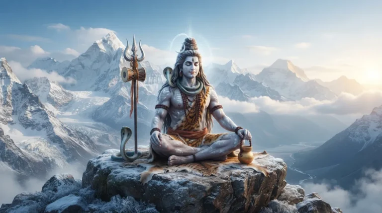 Bhagwan bholenath ki photo meditating on Mount Kailash