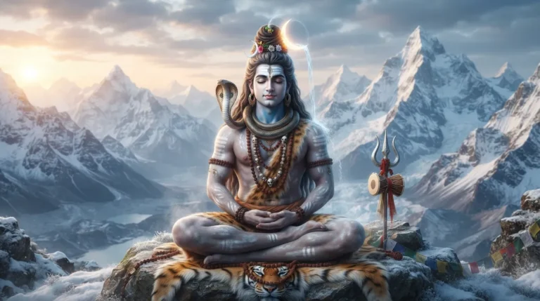 Lord Bholenath meditating in Himalayas HD 1080p wallpaper download