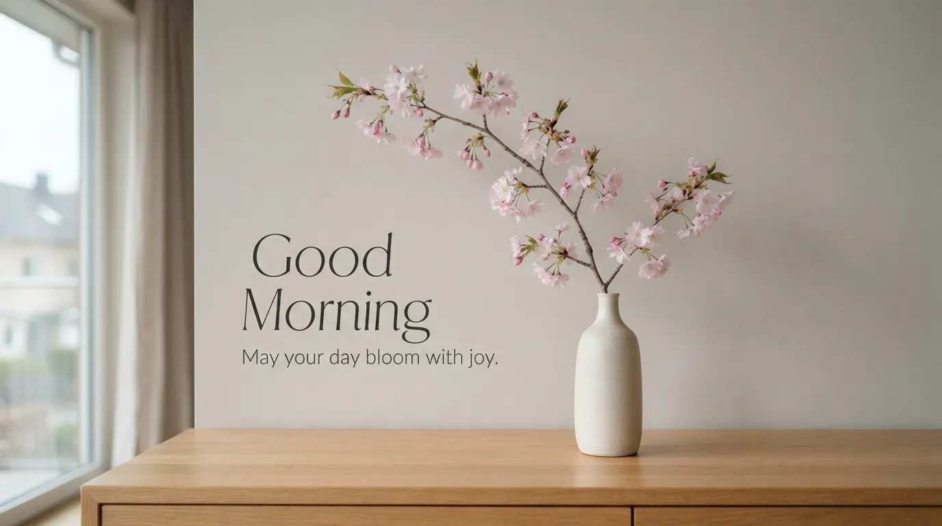 A modern minimalist background with soft pink roses and elegant Saturday typography.