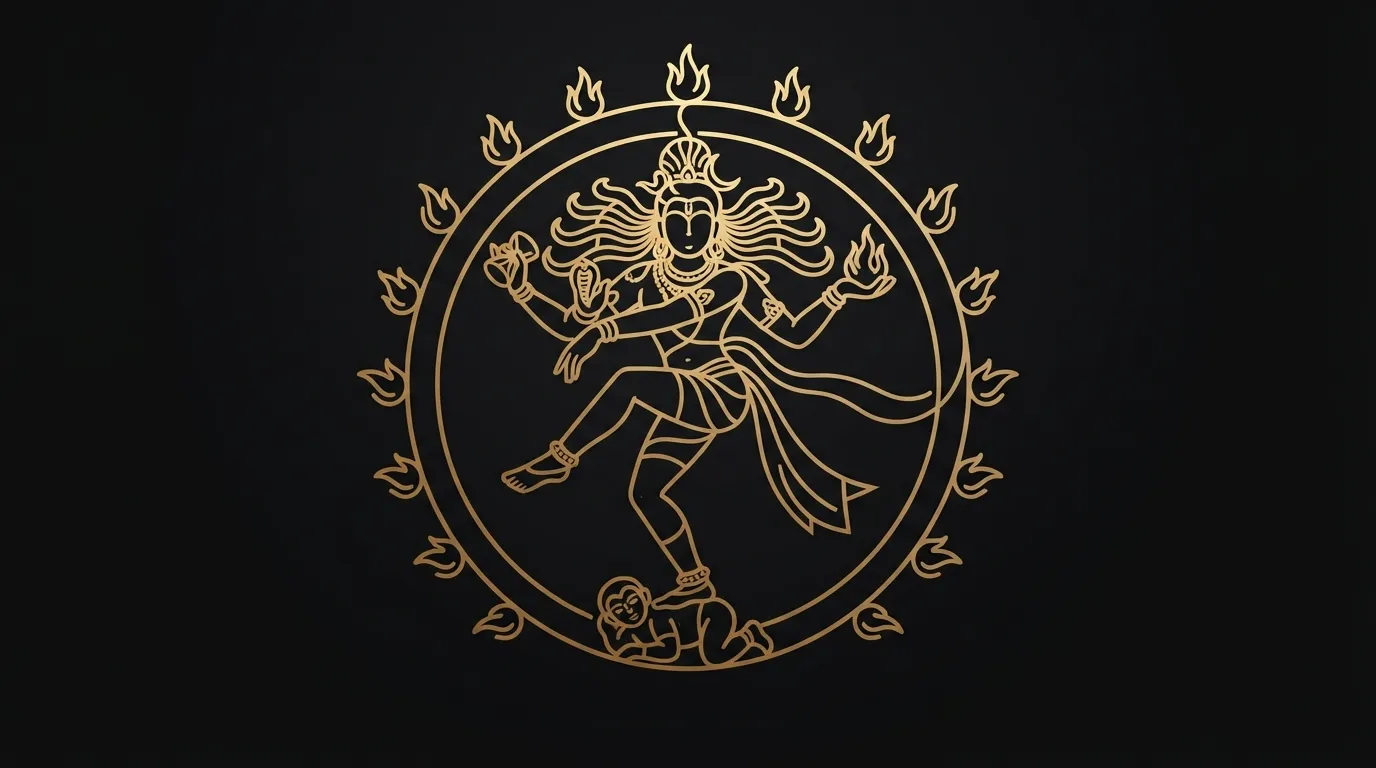 Simple line art shiva nataraja images for modern home decor and wallpaper.