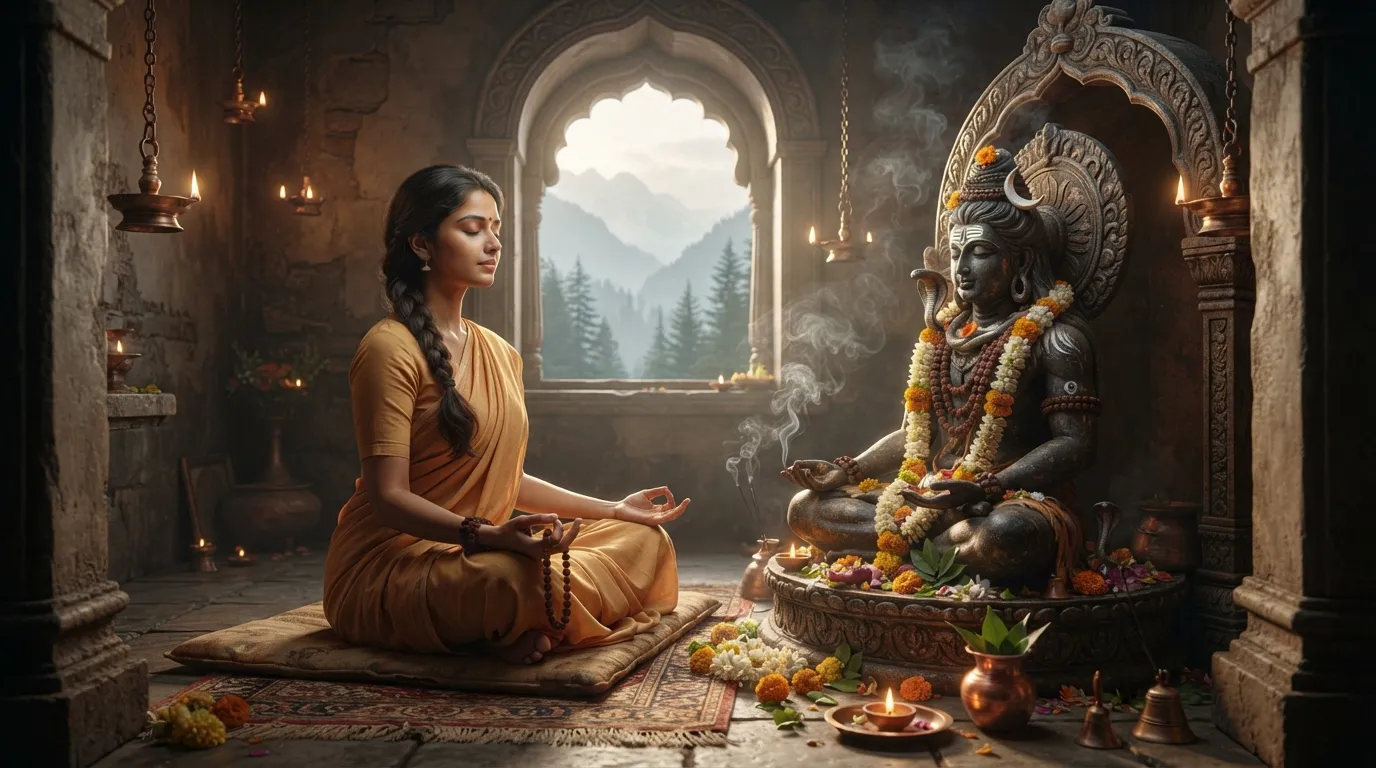 Meditating Lord Shiva in Himalayas good morning images god hd