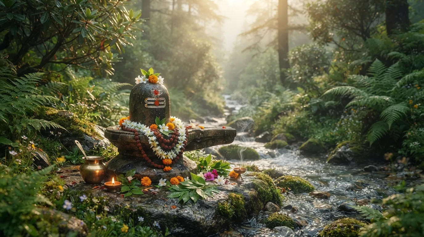 Mystic forest shiva lingam bhagwan bholenath ki photo