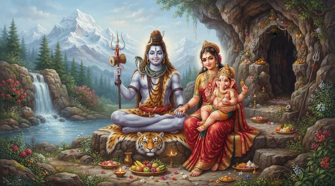 Complete Shiv Parivar wallpaper and Baba Bholenath ki photo