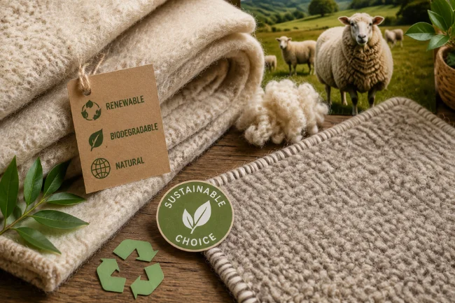 Wollmatten sustainable wool mat materials