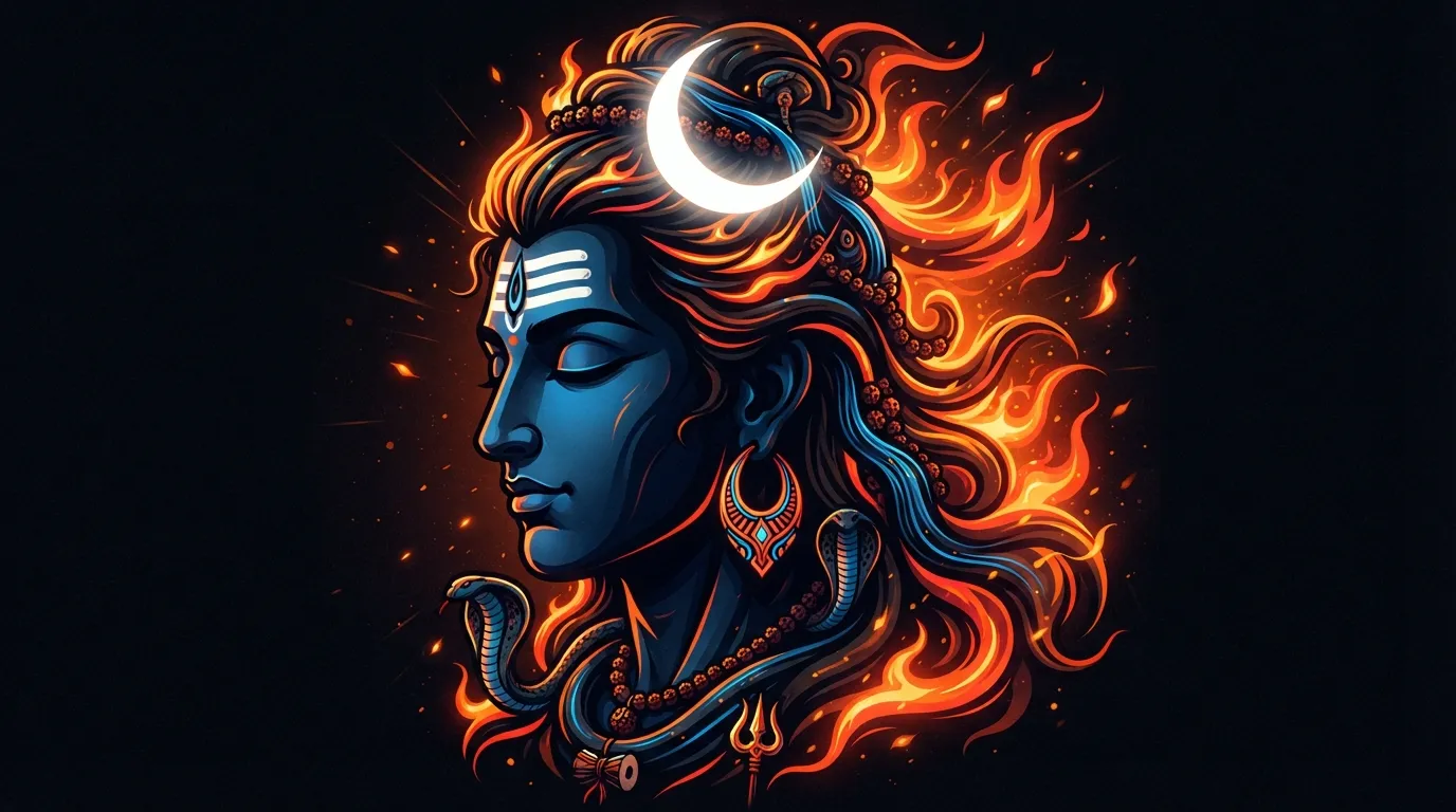 Modern digital art of Bholenath ji ke photo for WhatsApp DP