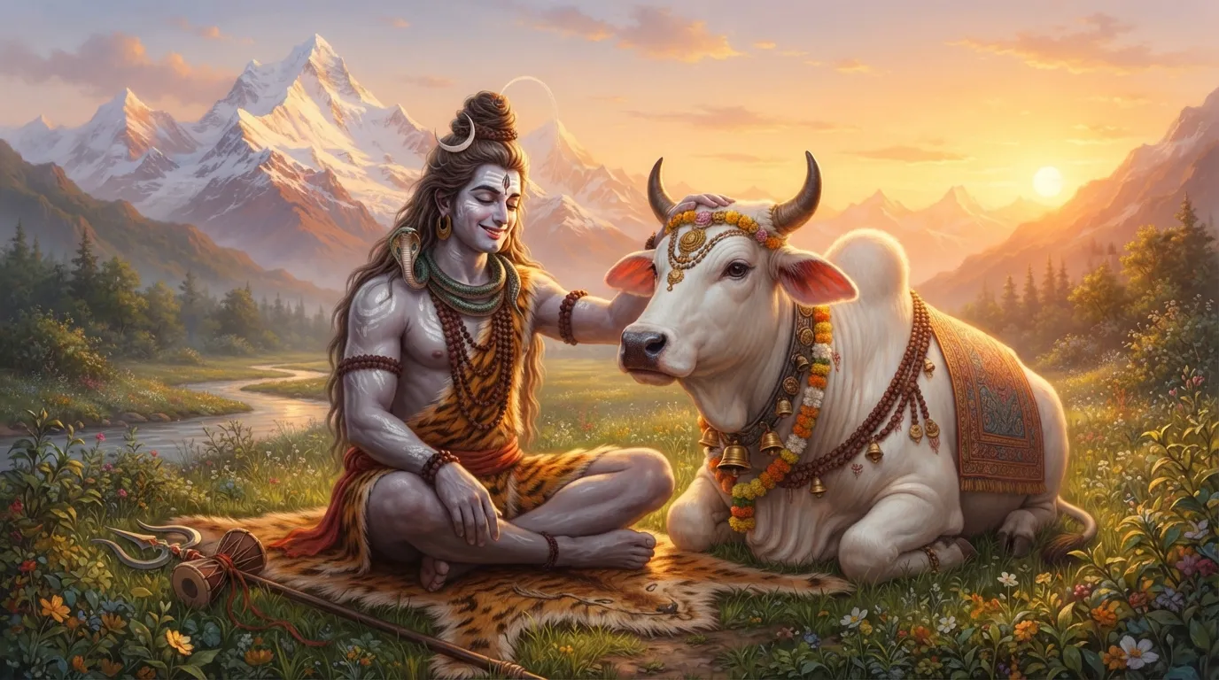 Bholenath ji ke photo blessing his loyal mount Nandi
