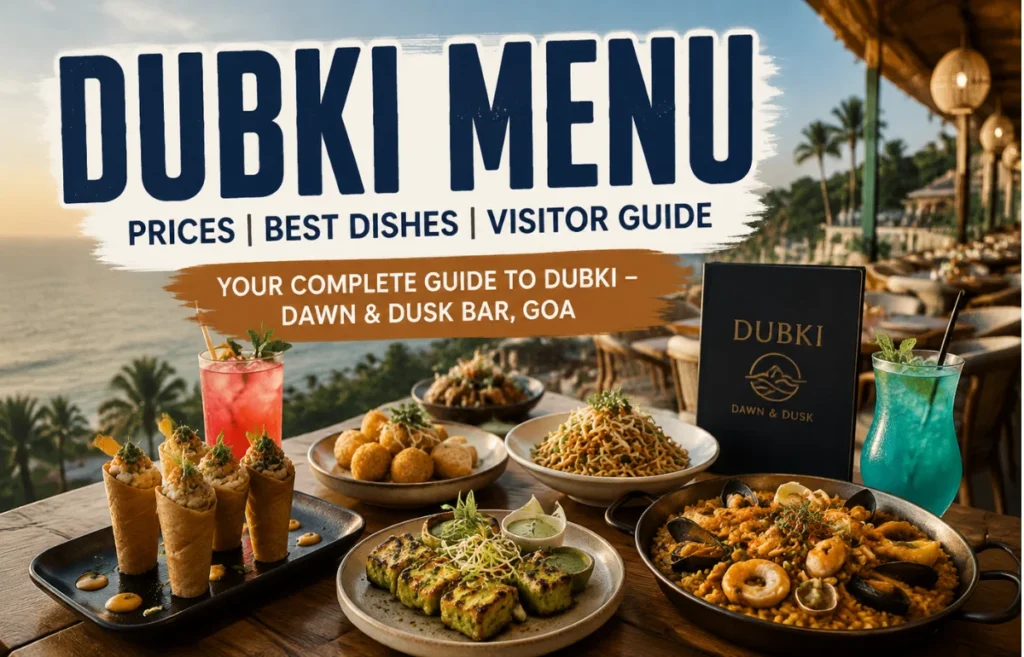 Dubki menu with Goa restaurant dishes and prices