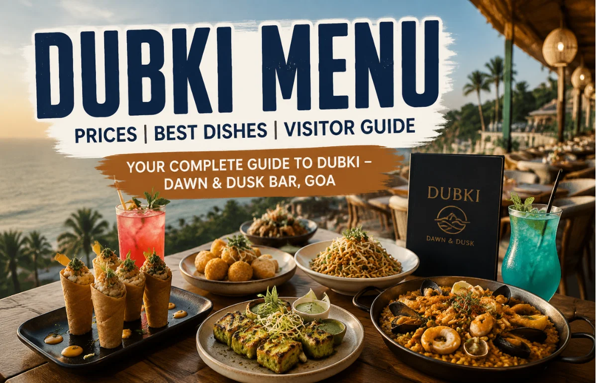 Dubki menu with Goa restaurant dishes and prices