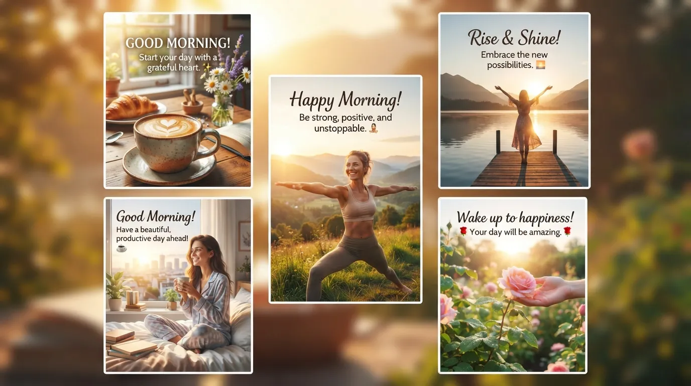 Beautiful good morning images HD with inspiring quotes and nature background