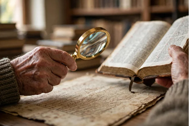 Searching for Incfidelibus in Latin dictionary with magnifying glass