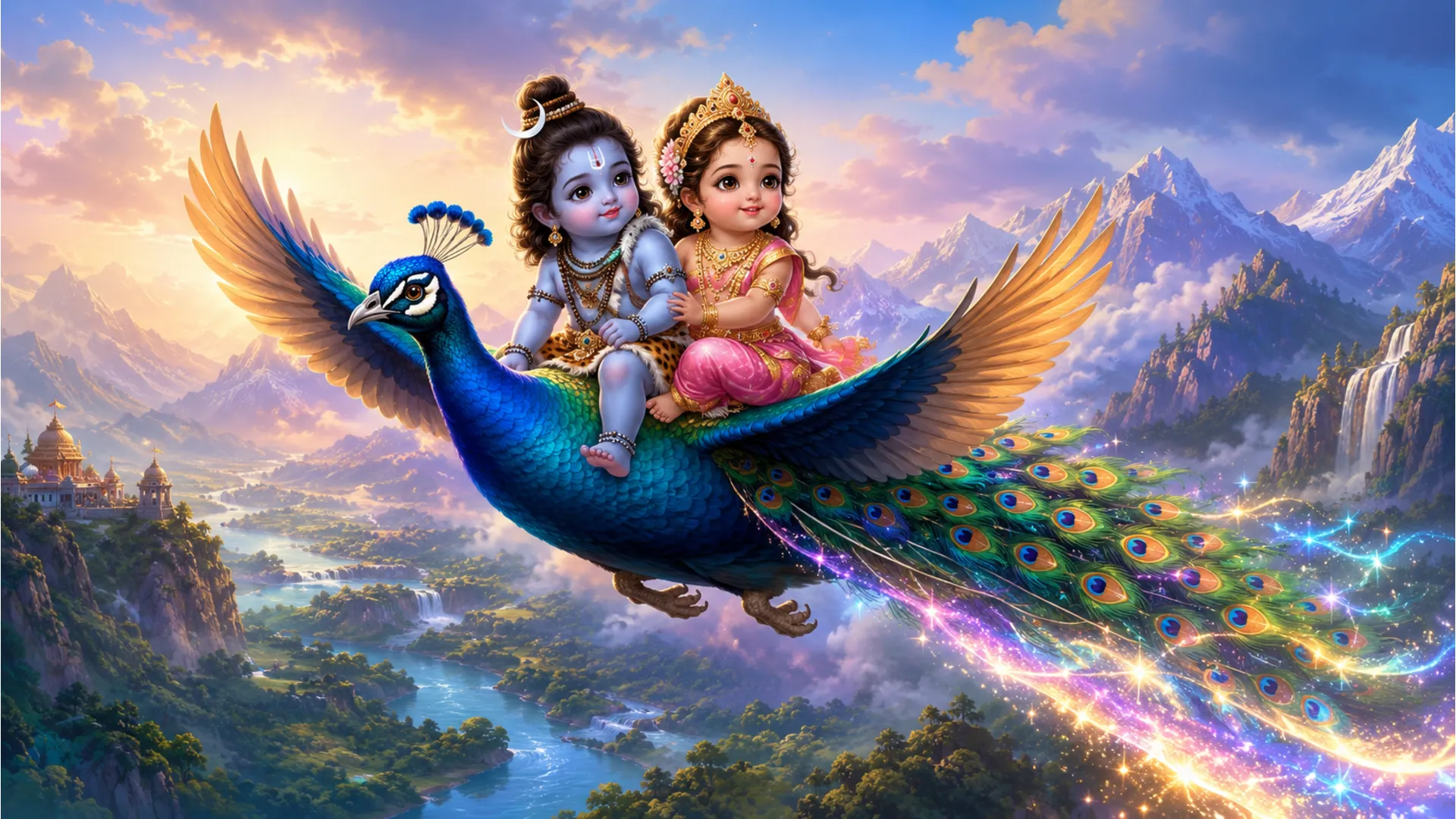 Child deities in an imaginative and whimsical adventure.