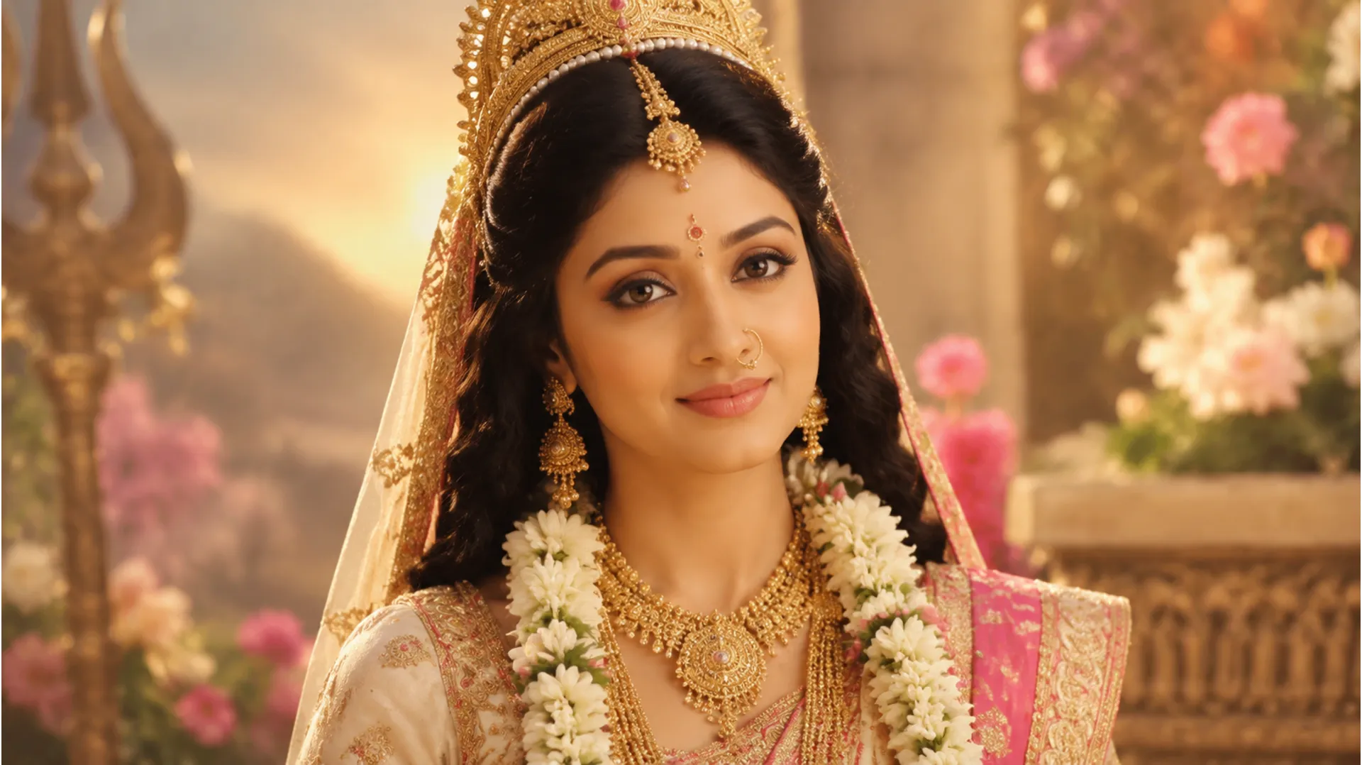 A beautiful portrait of Pooja Bose portraying Parvati in the popular TV serial.