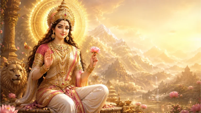 Shiv Parvati 3D image showing Parvati as Adishakti.