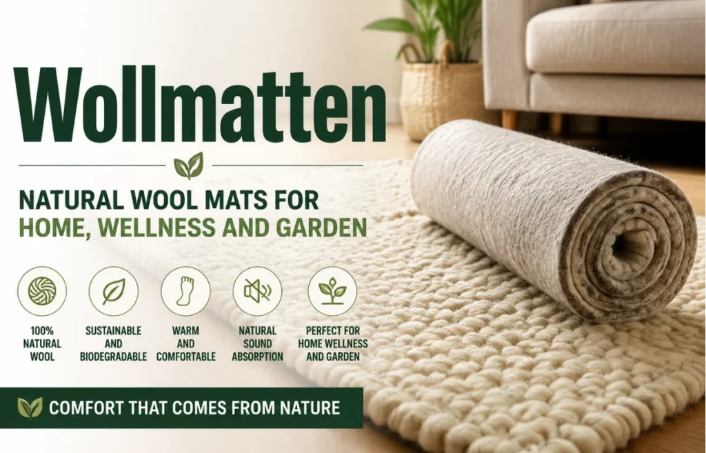 Wollmatten natural wool mat for home and garden