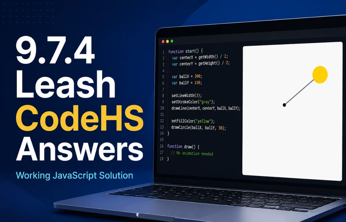 9.7.4 Leash CodeHS Answers JavaScript solution