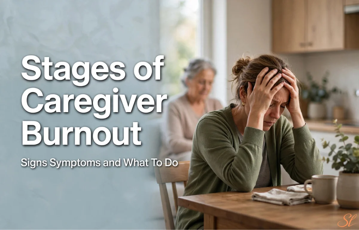 Stages of Caregiver Burnout - exhausted caregiver at home