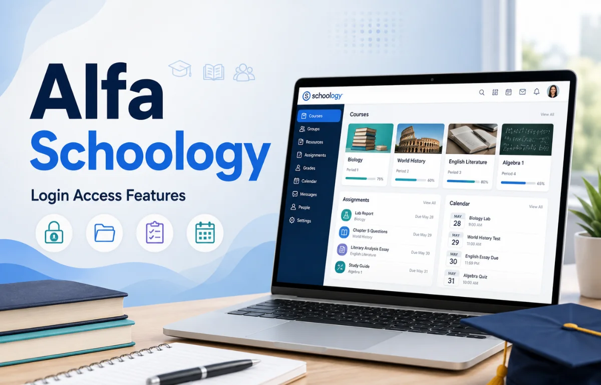 Alfa Schoology login dashboard