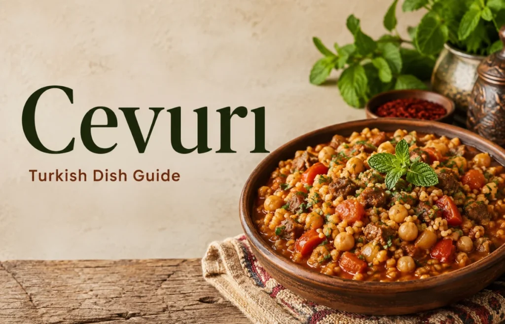 Cevurı Turkish dish guide with rustic grain stew