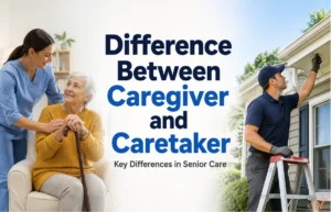 Difference Between Caregiver and Caretaker comparison image
