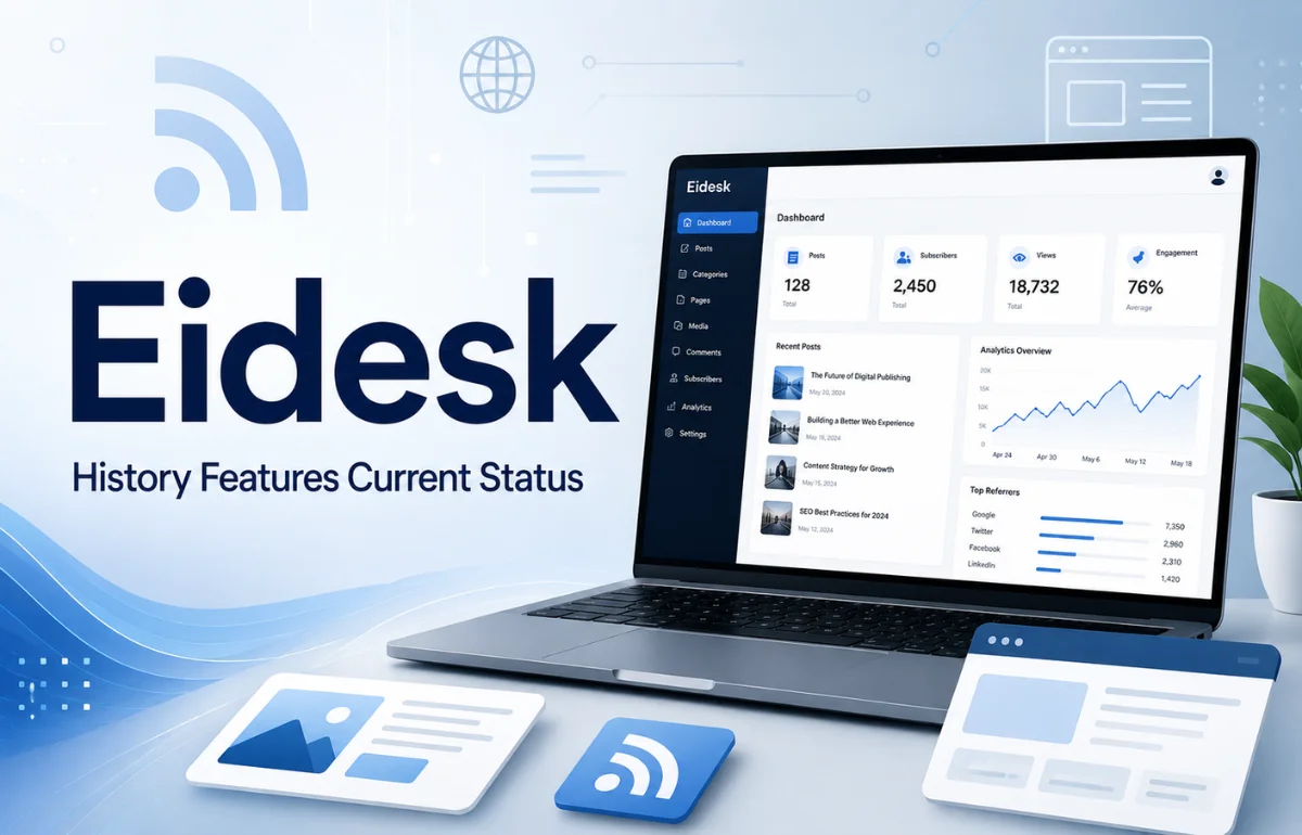 Eidesk digital publishing dashboard