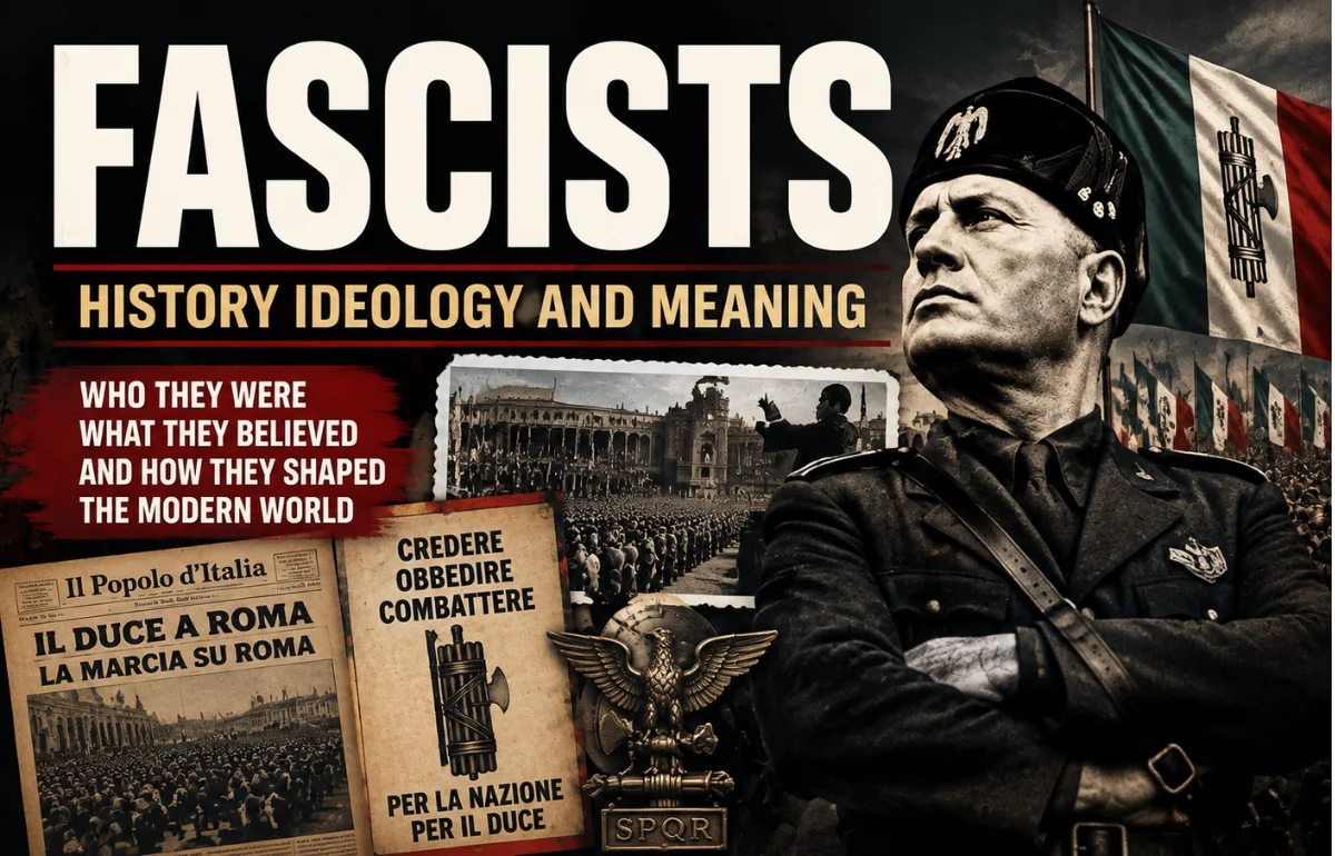 Fascisterne history ideology and meaning poster