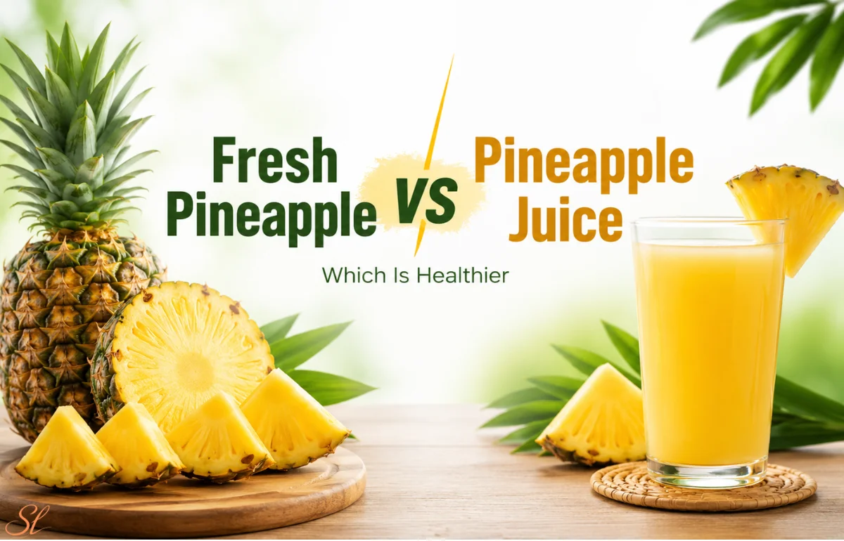 Fresh Pineapple vs Pineapple Juice comparison image