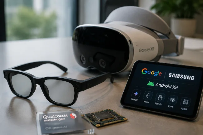 Android XR smart glasses ecosystem technology