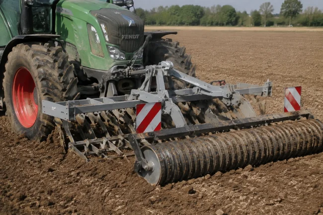 Messeregge tractor soil preparation tool working field
