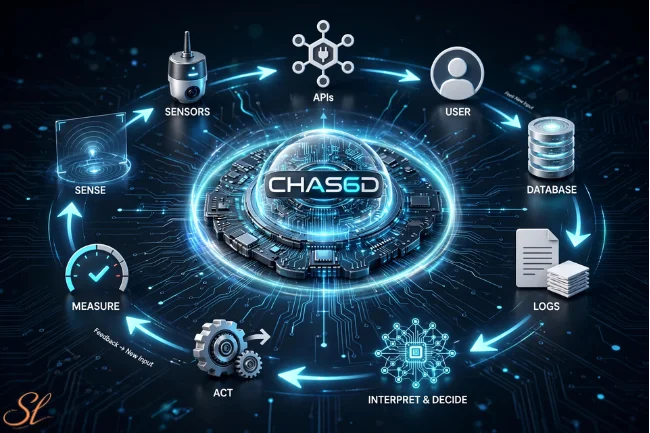 CHAS6D closed feedback loop system diagram
