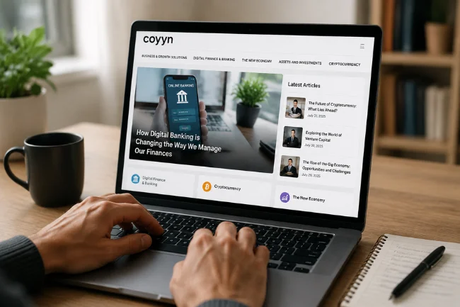 Coyyn content platform and digital finance articles