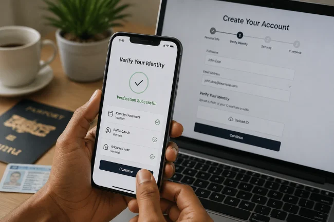 GoldZeus identity verification process for digital gold platform